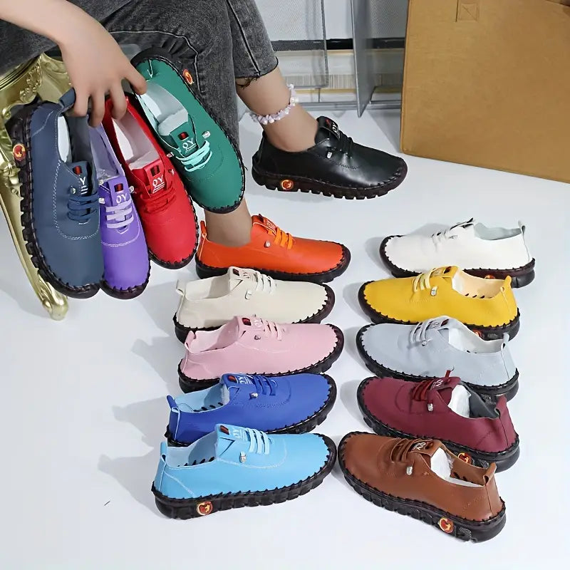 LB | JEDNOKOLOROWE CASUALOWE SNEAKERSY DLA KOBIET