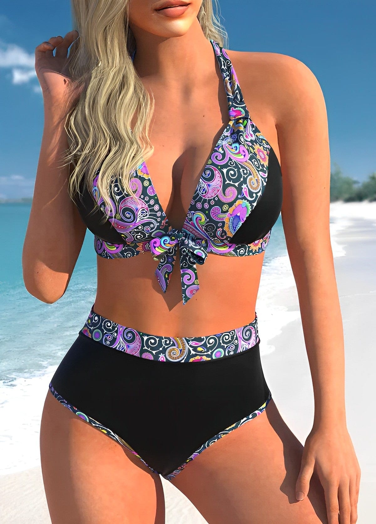 AS | Ami - Bikini z nadrukiem mandali