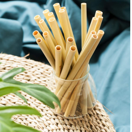 BambooCheers | Sada přírodních bambusových brček s ekologickým čisticím kartáčkem