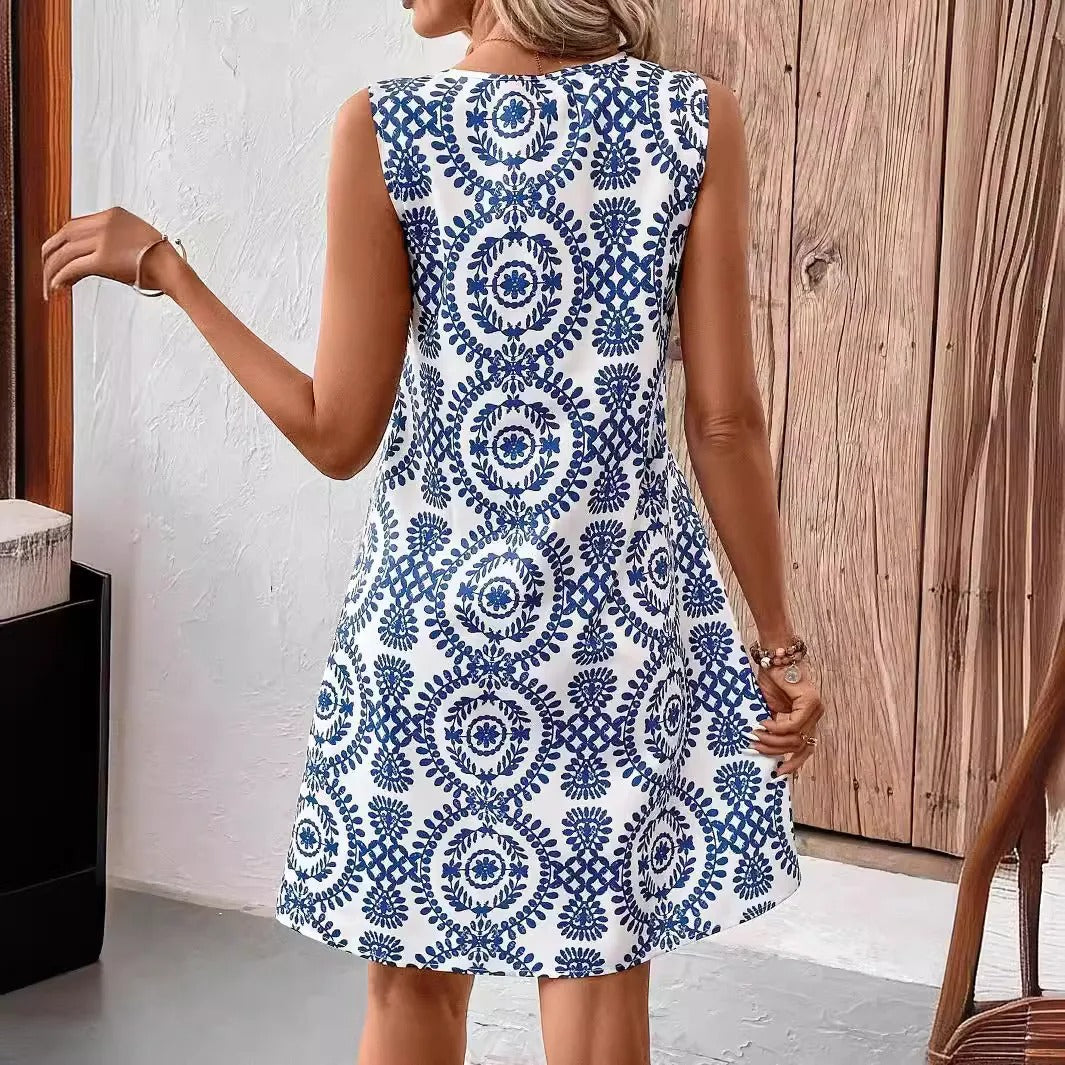 AS | Boho Vintage mini sukienka bez rękawów