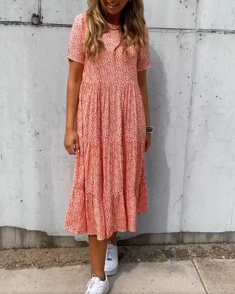 LB | Mira | Kwiecista sukienka midi