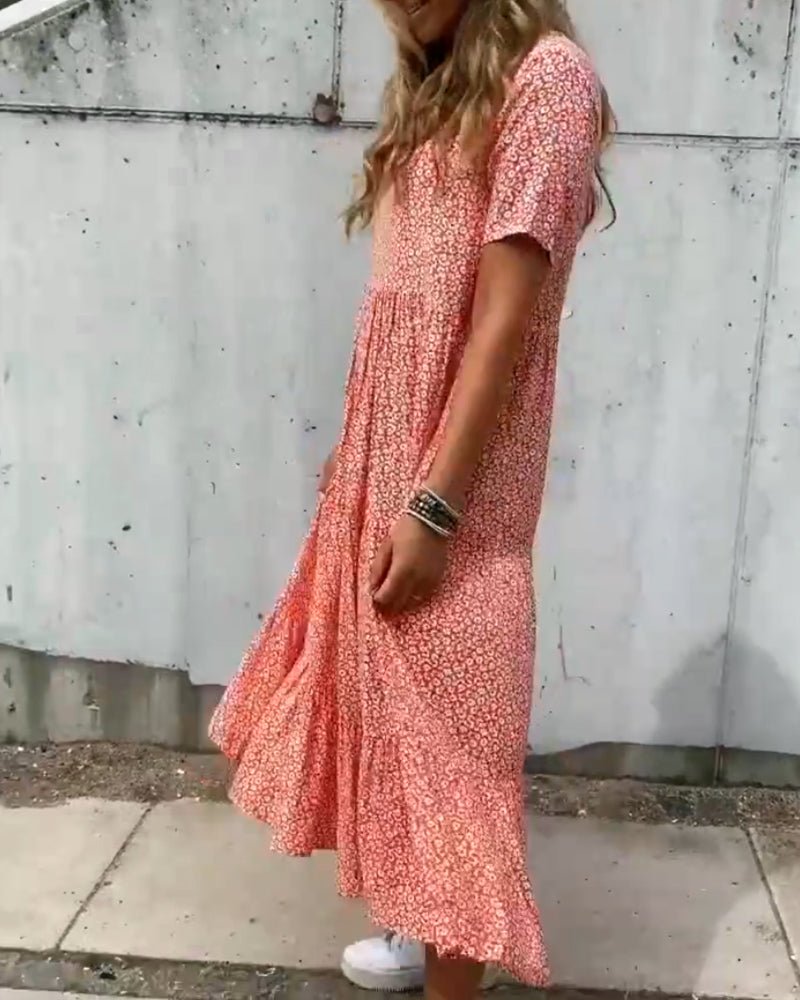LB | Mira | Kwiecista sukienka midi