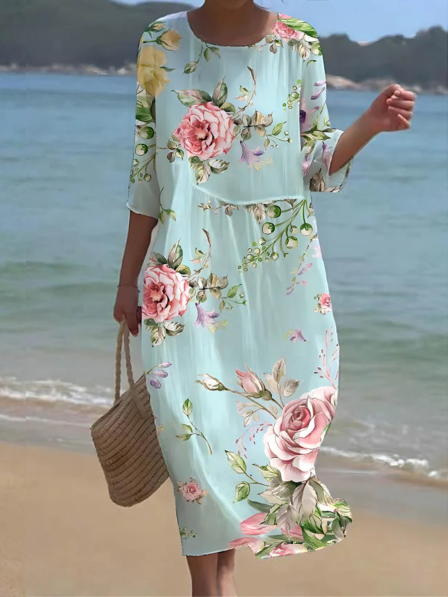 LB | Kwiecista sukienka maxi