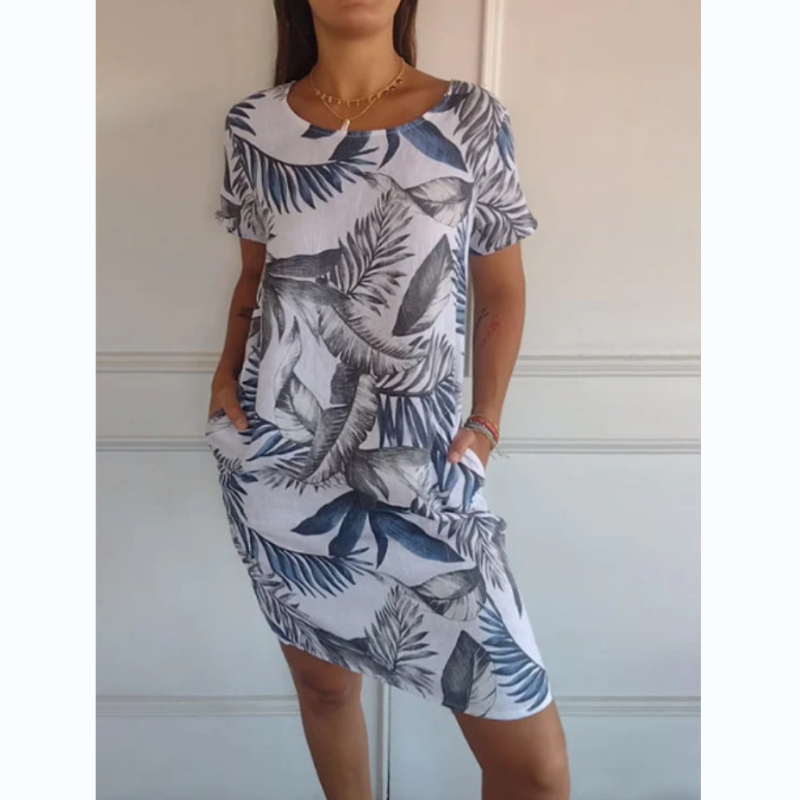 LB | Botaniczna sukienka midi