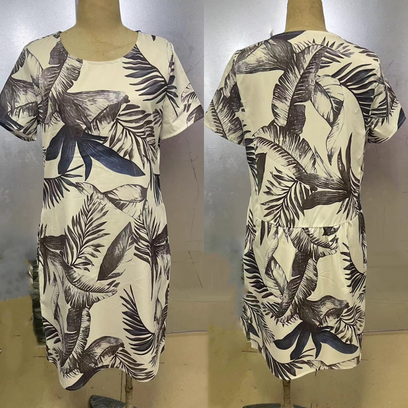 LB | Botaniczna sukienka midi