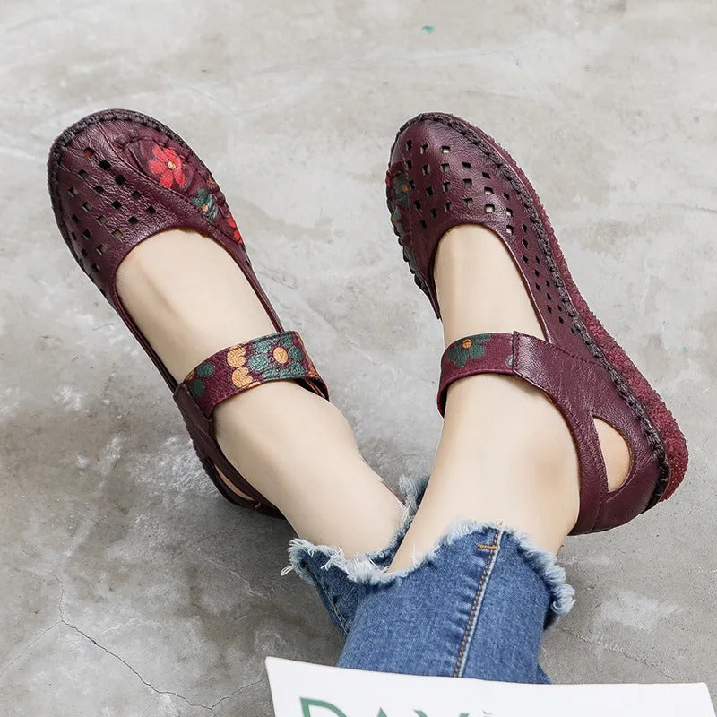 AS | Buty wsuwane z wycięciem w kwiaty