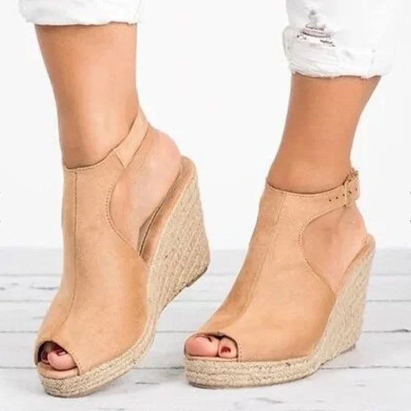 AS | Boho sandały na koturnie