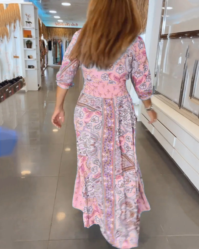 LB | ELENA ���� SUKIENKA MAXI Z KWIATOWYM WZOREM