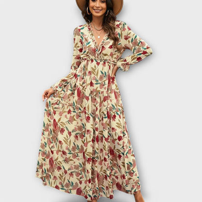 LB | FIOLETOWY ���� SUKIENKA MAXI SECRET GARDEN