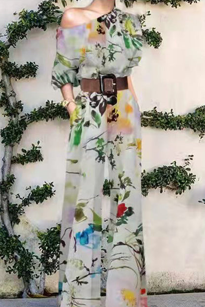 LB | Moda casual bez paska luźne kombinezony na jedno ramię (10 kolorów)