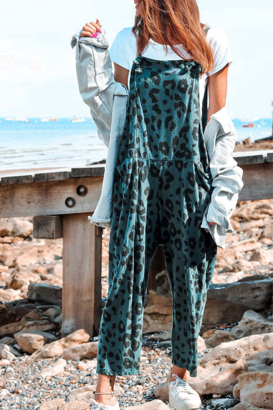 LB | Casual College Leopard Patchwork Luźne kombinezony (5 kolorów)