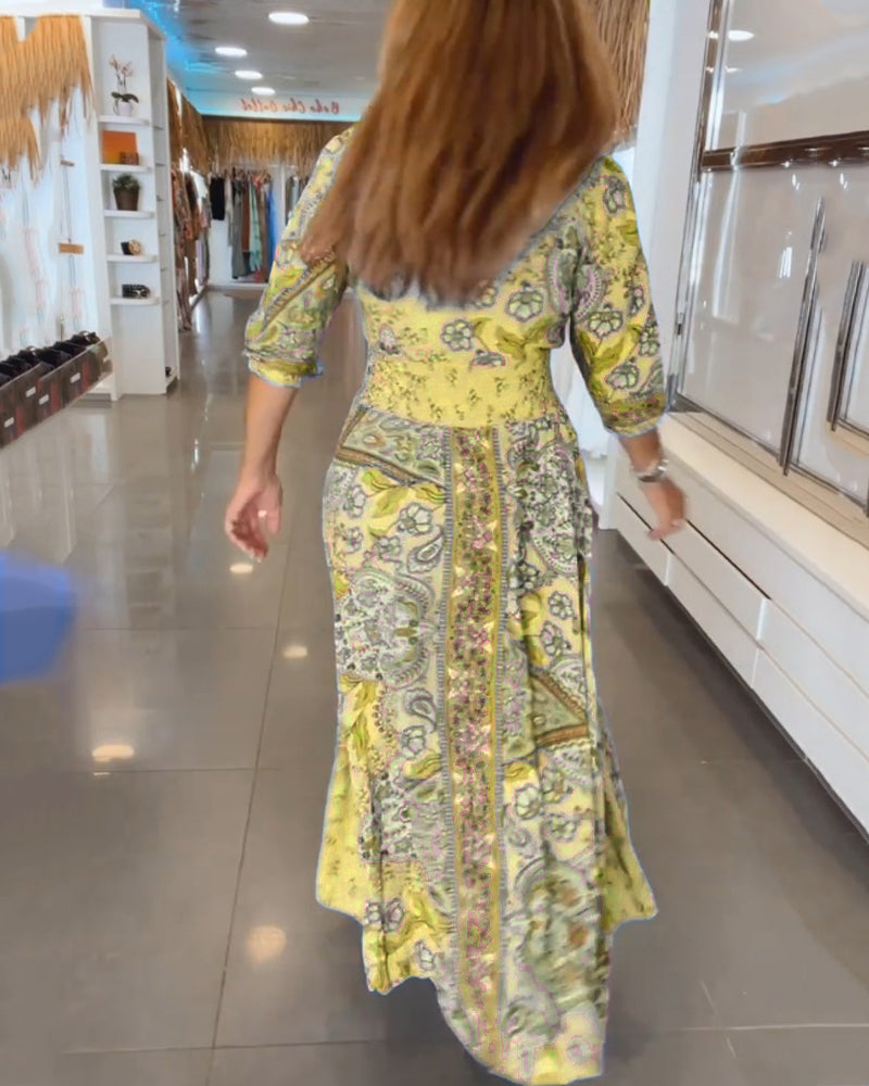 LB | ELENA ���� SUKIENKA MAXI Z KWIATOWYM WZOREM