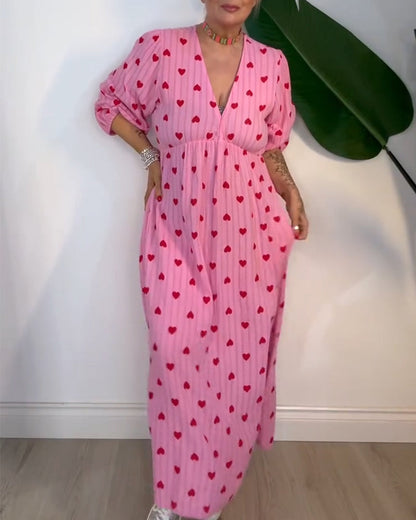 LB | SOPHIA ���� SUKIENKA MAXI SWEET HEART FLOW