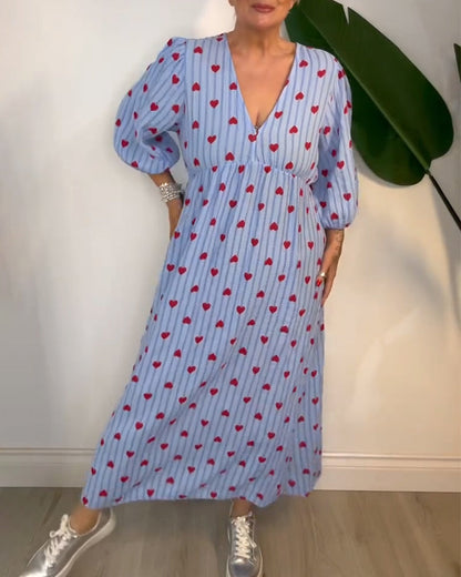 LB | SOPHIA ���� SUKIENKA MAXI SWEET HEART FLOW