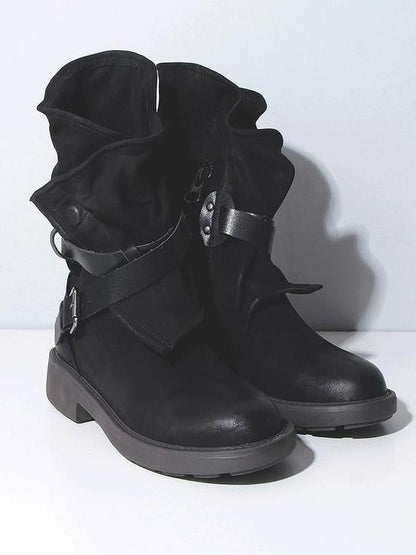 LB | Vintage buty za kostkę z klamrami