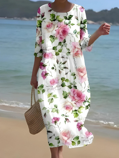 LB | Kwiecista sukienka maxi
