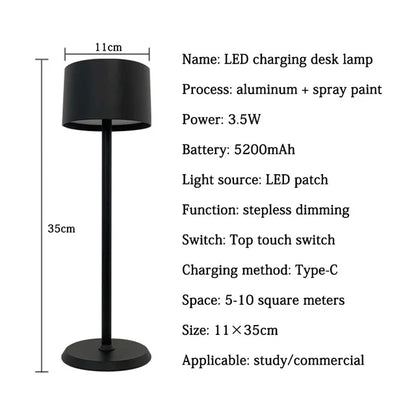AluTouch - Hliníková stolní lampa