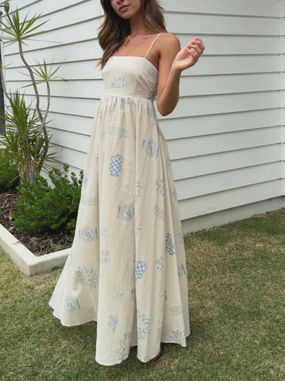 LB | Sukienka maxi z urokiem boho