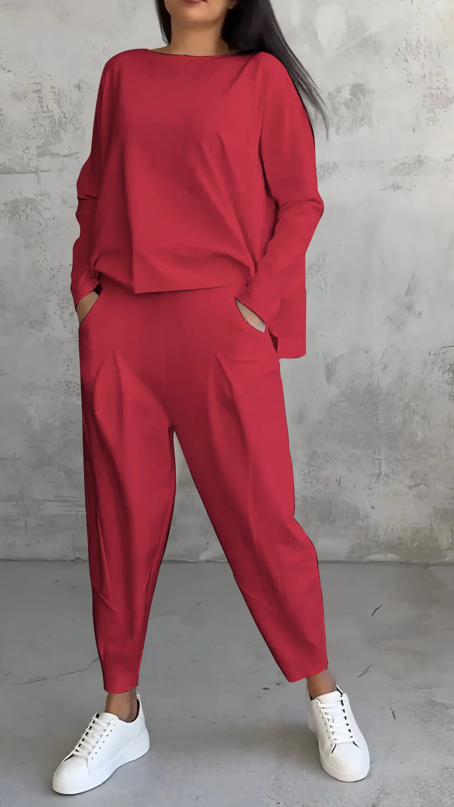 LB | Dwuczęściowy zestaw w swobodnym stylu relaxed fit