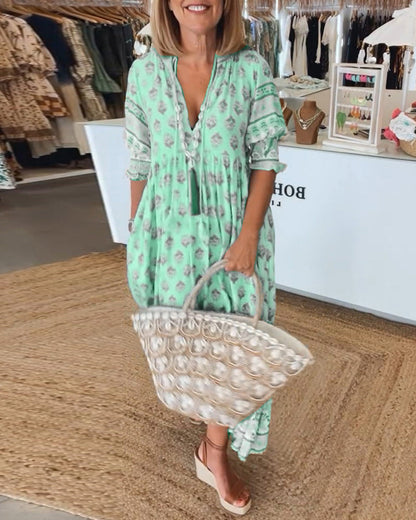 LB | Sukienka maxi w stylu boho