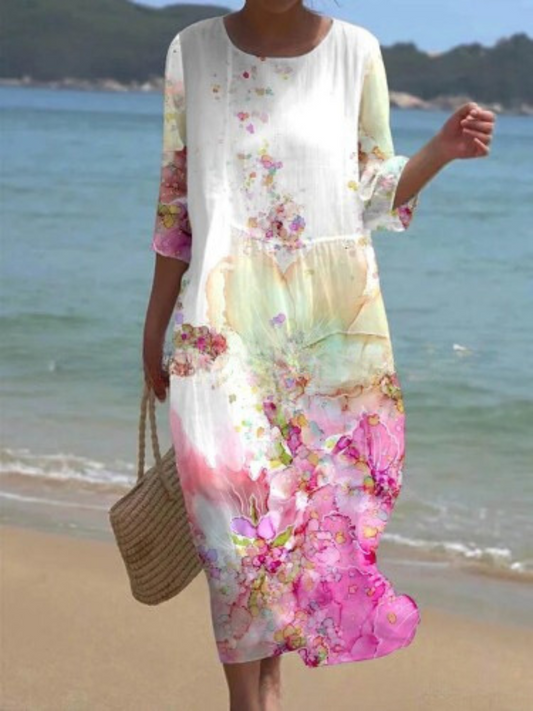 LB | Kwiecista sukienka maxi