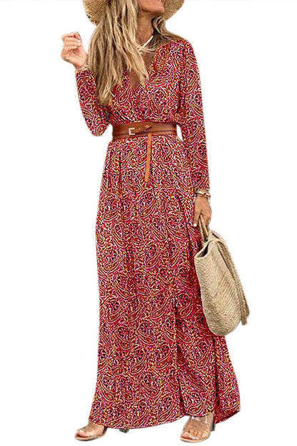 LB | Sukienka maxi z długim rękawem w stylu boho