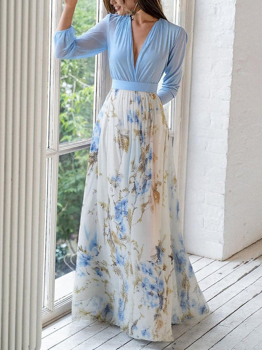 LB | AURORA ���� SKY BLOOM ELEGANCE MAXI DRESS