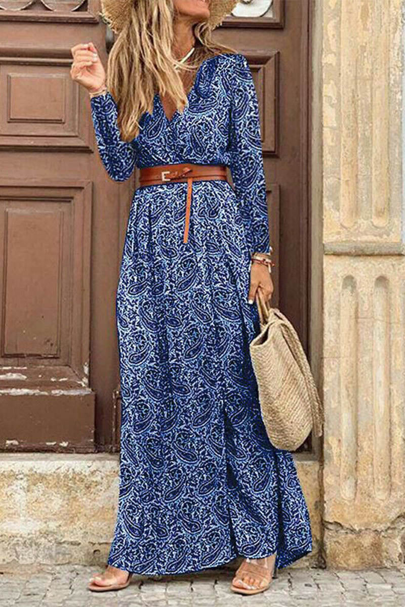 LB | Sukienka maxi z długim rękawem w stylu boho