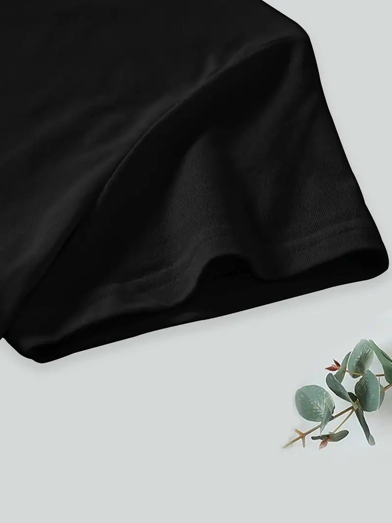 LB | Elegancka koszulka z krótkim rękawem i kwiatowym nadrukiem