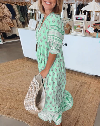 LB | Sukienka maxi w stylu boho