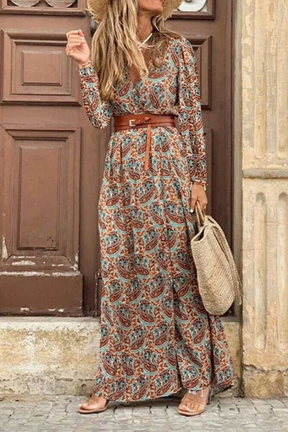 LB | Sukienka maxi z długim rękawem w stylu boho