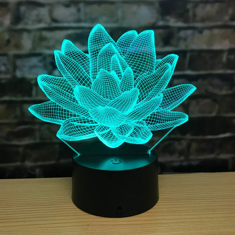 3DAcrylic - Noční lampa Lotus