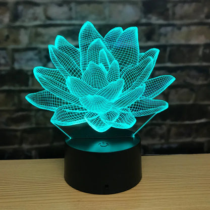 3DAcrylic - Noční lampa Lotus