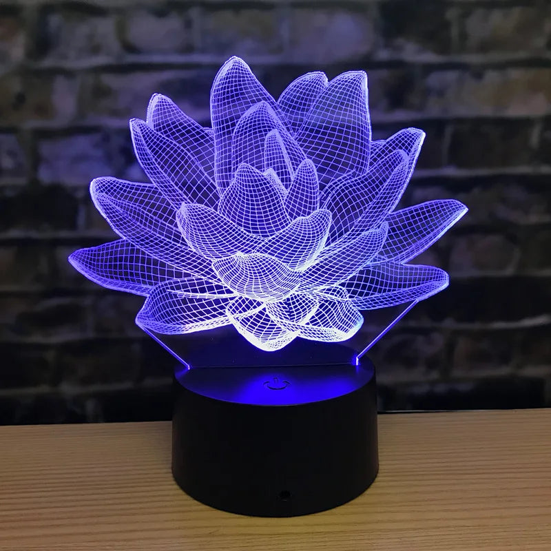 3DAcrylic - Noční lampa Lotus