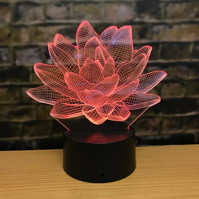 3DAcrylic - Noční lampa Lotus