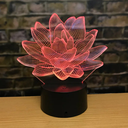 3DAcrylic - Noční lampa Lotus