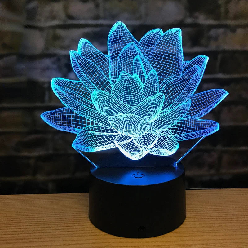 3DAcrylic - Noční lampa Lotus