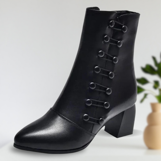 LB | Eleganckie buty z bocznymi guzikami