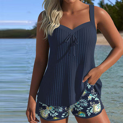 LB | Tankini Dwuczęściowe spodenki kąpielowe w paski