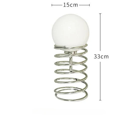 ArtisticStat - Stolní lampa z kovového skla s peřím