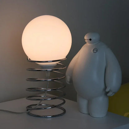 ArtisticStat - Stolní lampa z kovového skla s peřím
