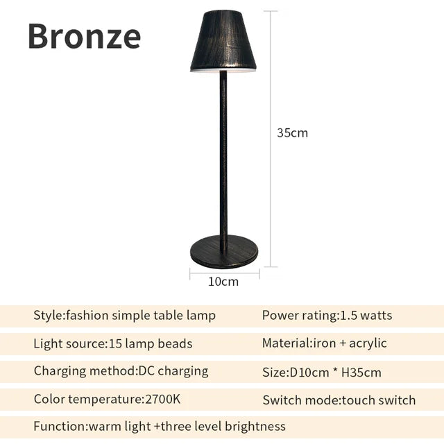 EcoGlow - Dobíjecí stolní lampa