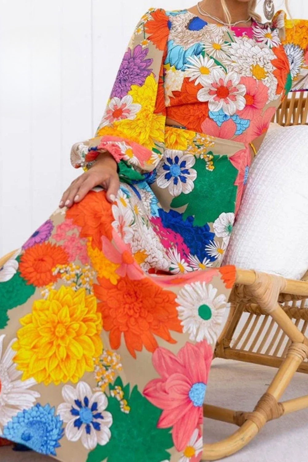 LB | DAISY ���� SUNBURST BLOOM MAXI DRESS