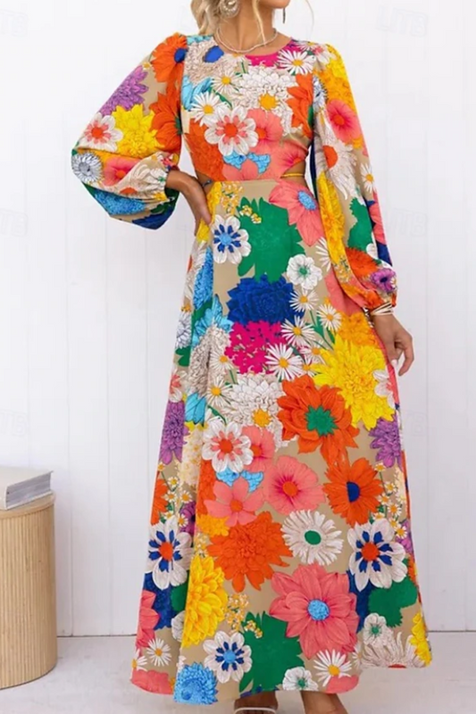 LB | DAISY ���� SUNBURST BLOOM MAXI DRESS