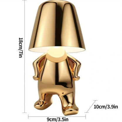 GoldenGrace - Stolní lampa se zlatou soškou