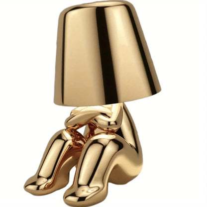 GoldenGrace - Stolní lampa se zlatou soškou