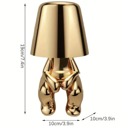 GoldenGrace - Stolní lampa se zlatou soškou