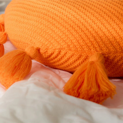 TasseledPlush | Měkký kulatý polštář na sedadlo
