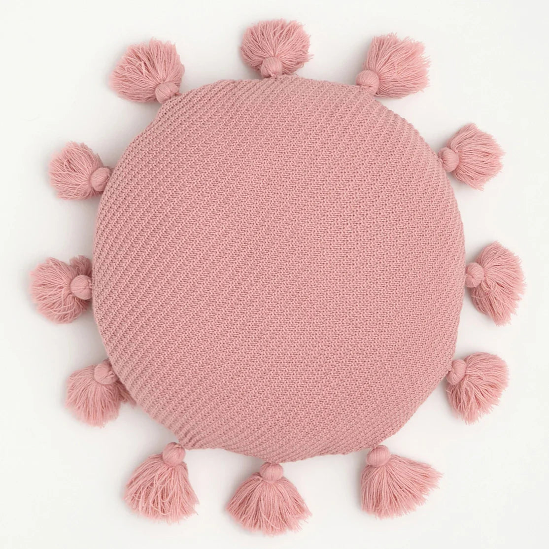 TasseledPlush | Měkký kulatý polštář na sedadlo