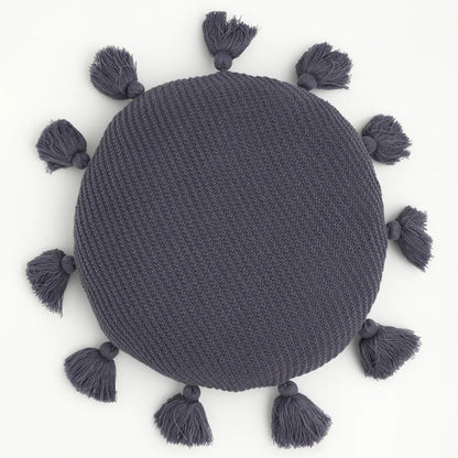 TasseledPlush | Měkký kulatý polštář na sedadlo